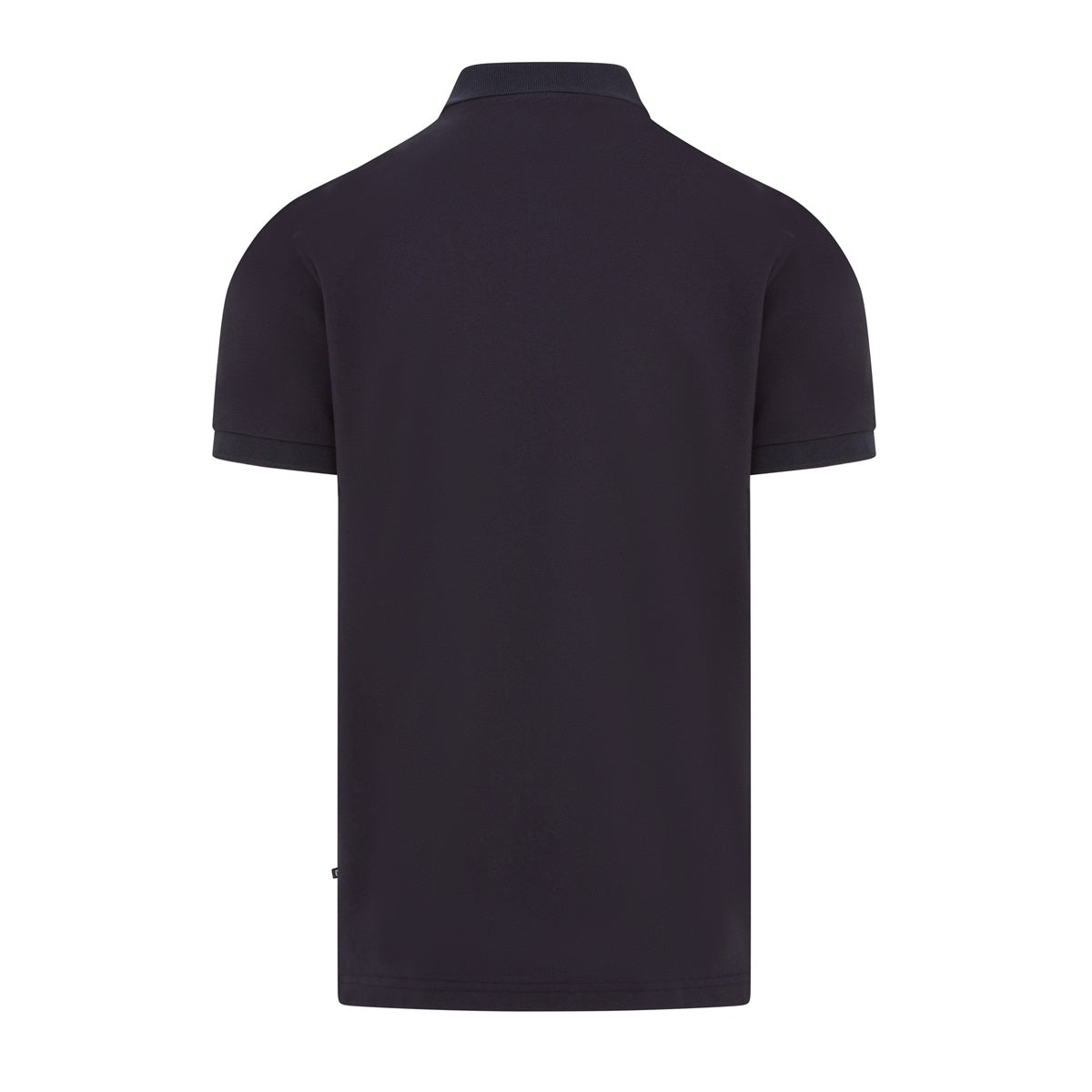 Quantock Polo in Navy with Grey Motif