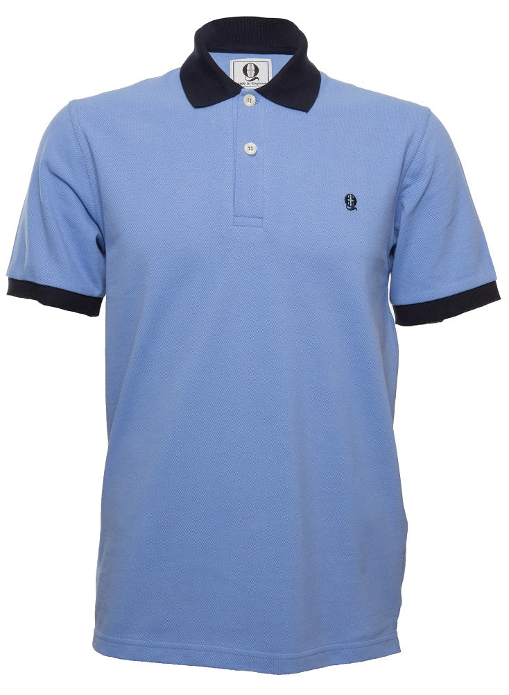 Quantock 2014 Cornflower Contrast Polo
