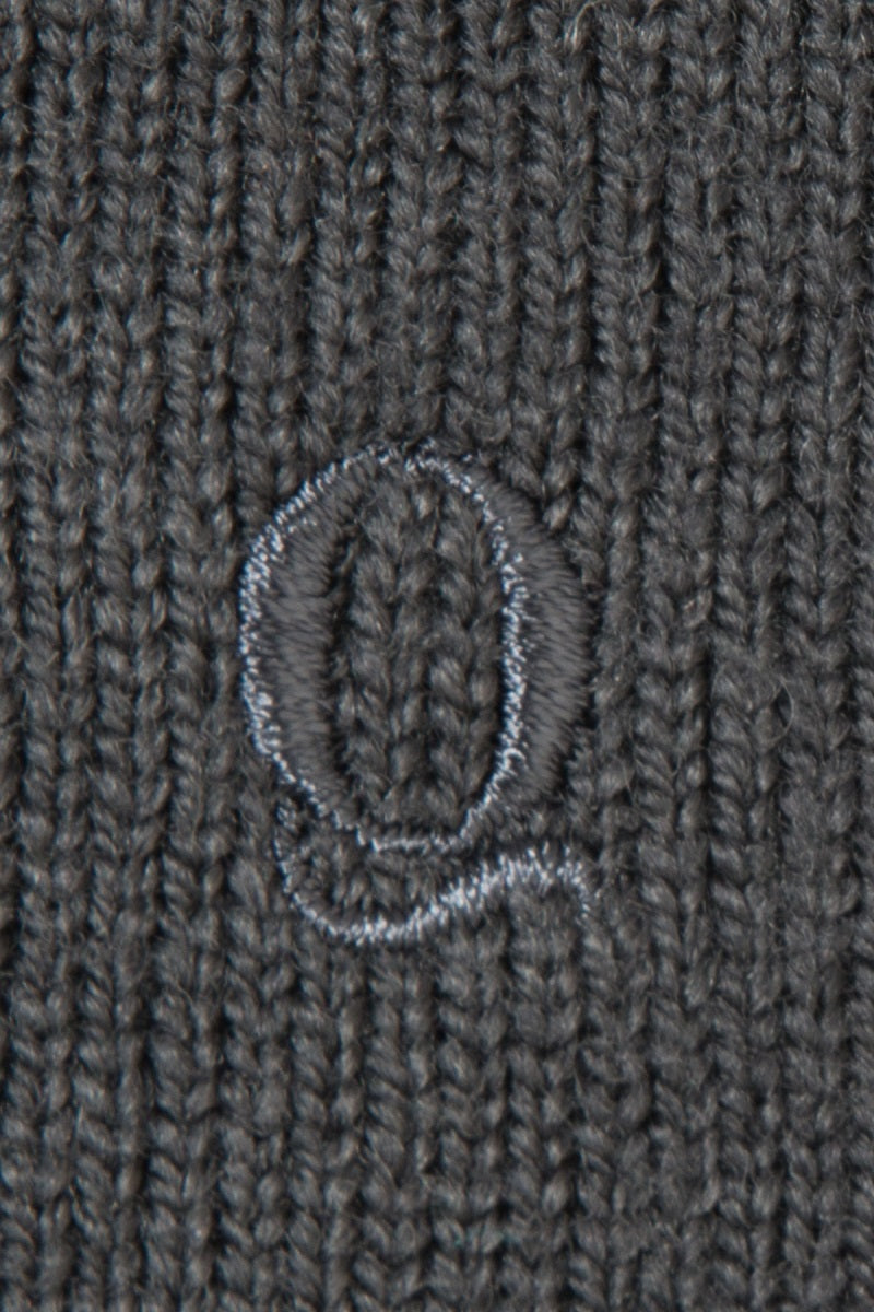 Quantock 2014 Quarter Zip Jumper - Dark Grey