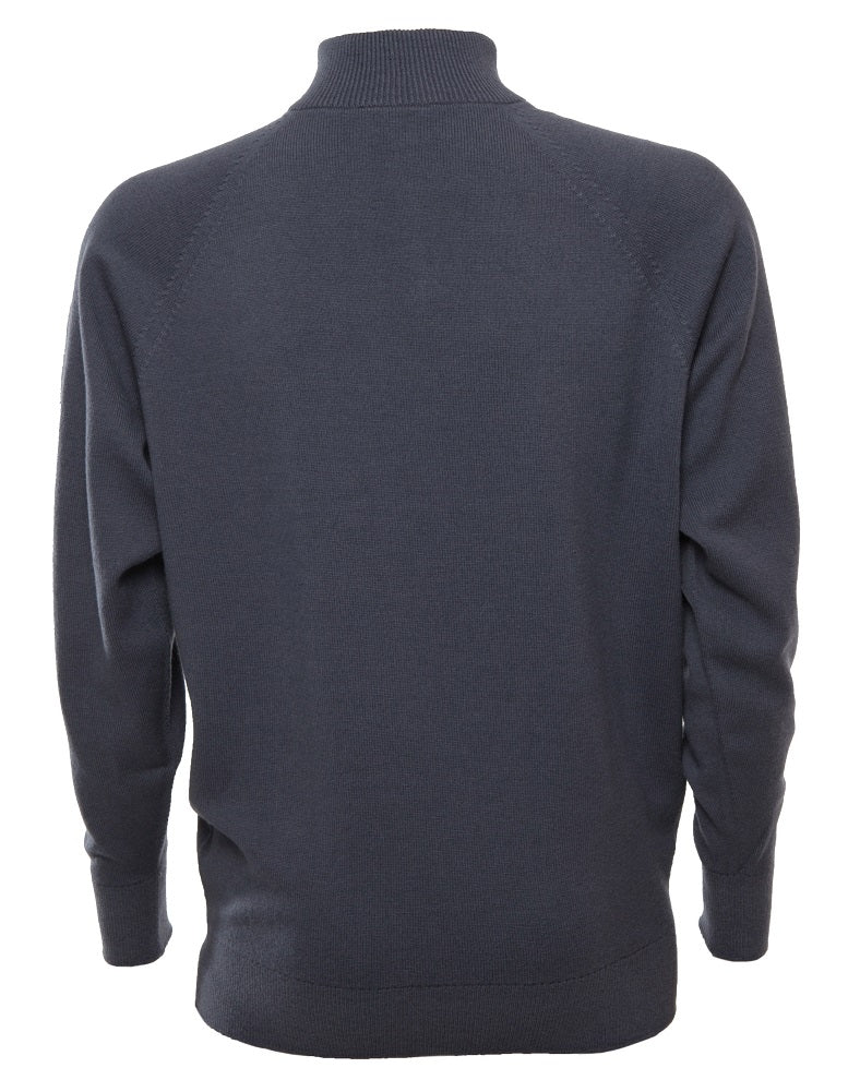 Quantock 2014 Quarter Zip Jumper - Granite
