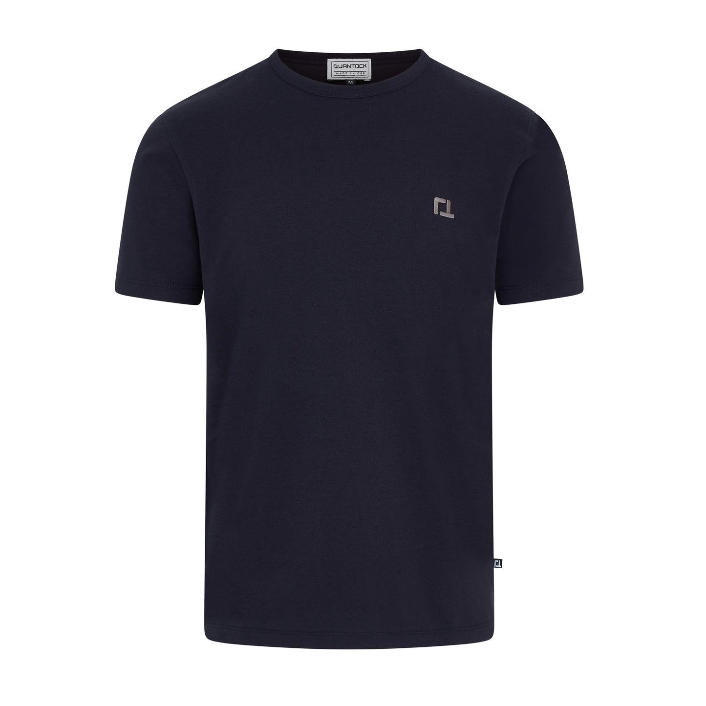 Quantock One T Shirt - Navy w Grey Motif