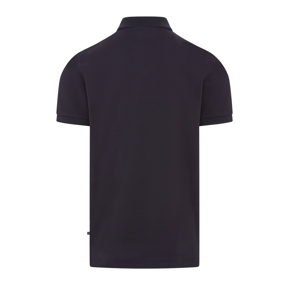 Quantock Polo in Navy with Red Motif